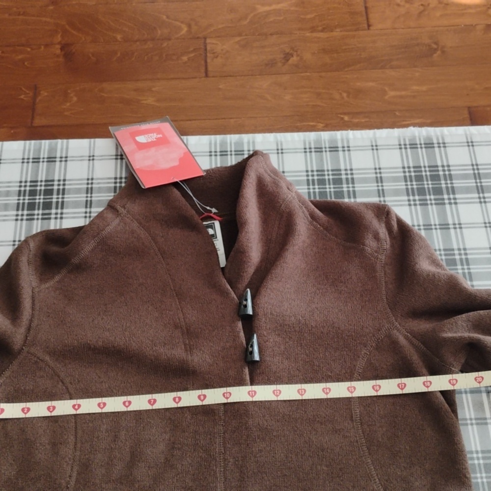 North Face Women's Crescent Ridge Shawl Collar Fleece Pullover Brown Large NWT - Picture 9 of 10
